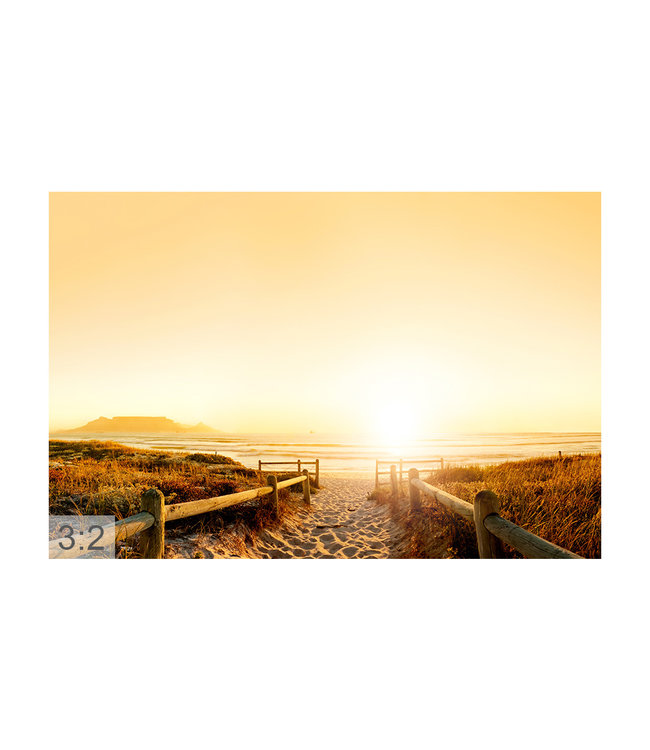 Acoustic picture "Sylt" - in an elegant aluminum frame