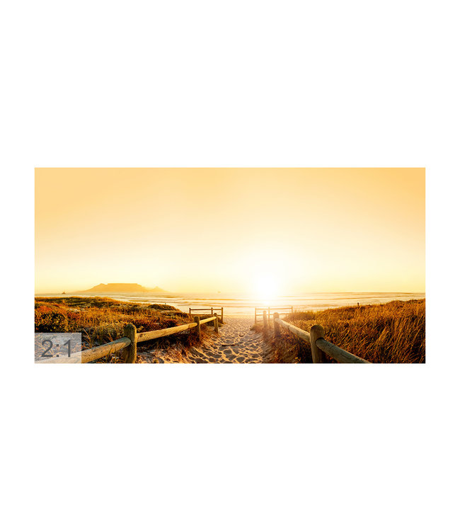 Acoustic picture "Sylt" - in an elegant aluminum frame