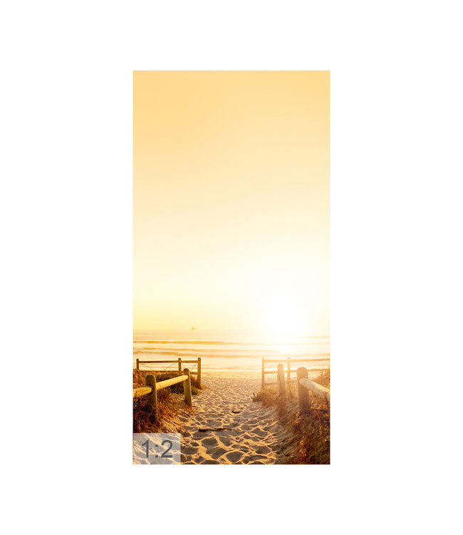 Acoustic picture "Sylt" - in an elegant aluminum frame