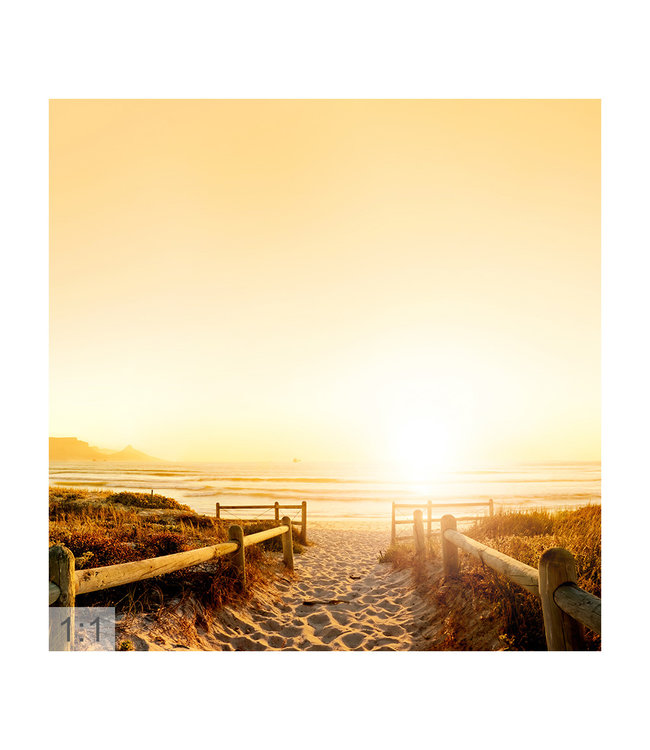 Acoustic picture "Sylt" - in an elegant aluminum frame
