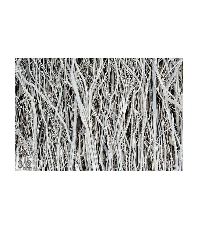 Acoustic picture "White Branches" - in an elegant aluminum frame