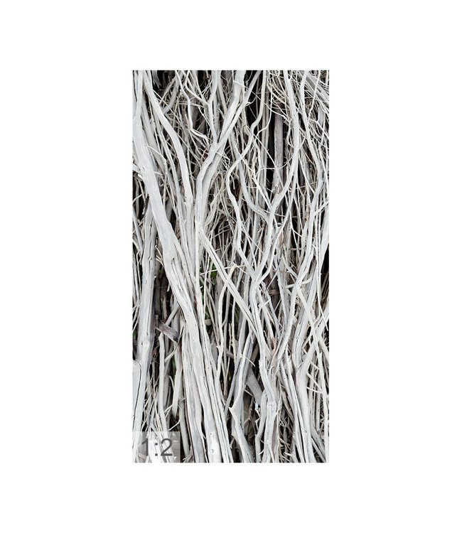 Acoustic picture "White Branches" - in an elegant aluminum frame