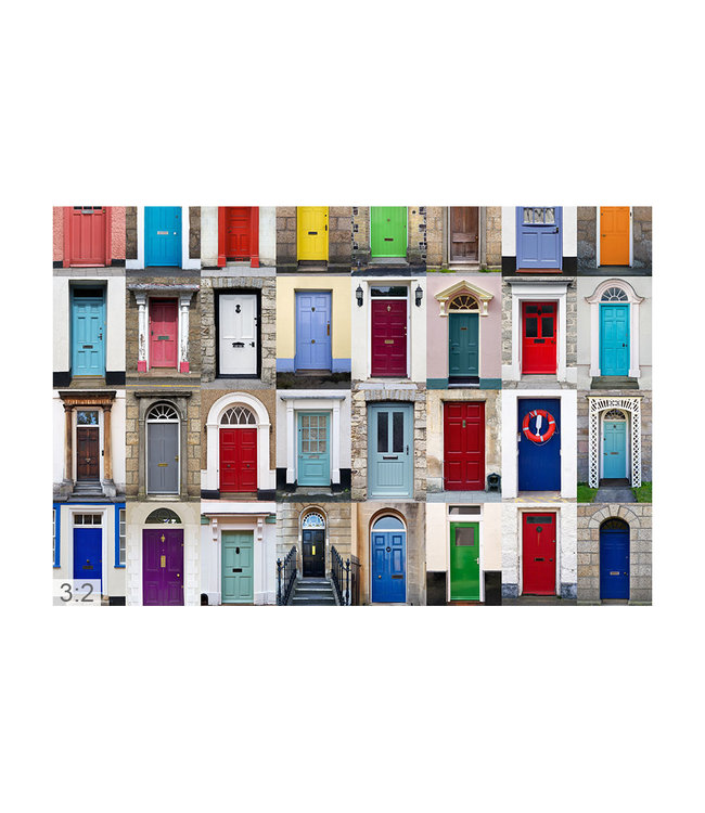 Akustisk bilde "Dører" - i en elegant aluminiumsramme