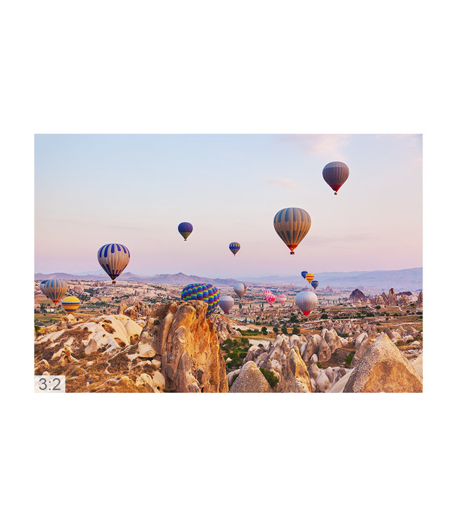 Akustikbild  “Ballon-Flug“ - in einem eleganten Aluminiumrahmen