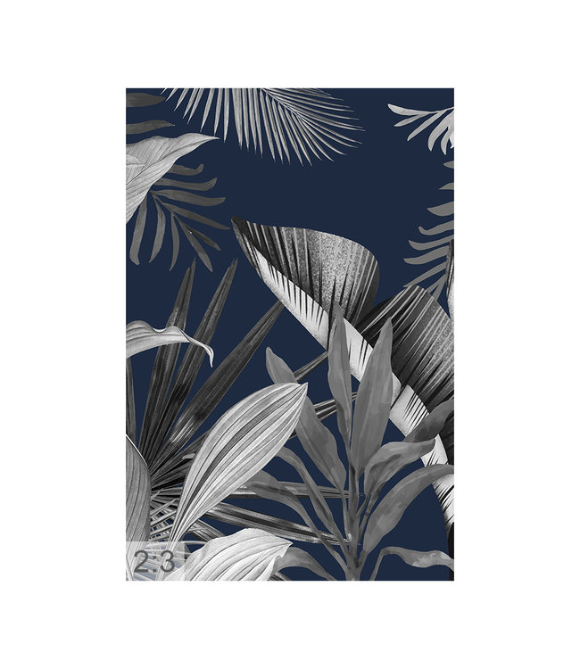 Akustikbild “Jungle Farn" - in einem eleganten Aluminiumrahmen