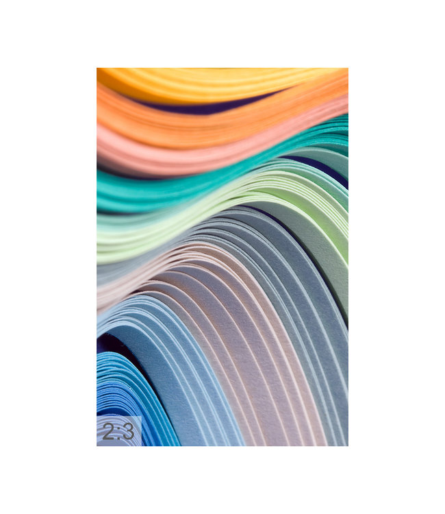 Akustisk bilde"Spill av farger" - i en elegant aluminiumsramme