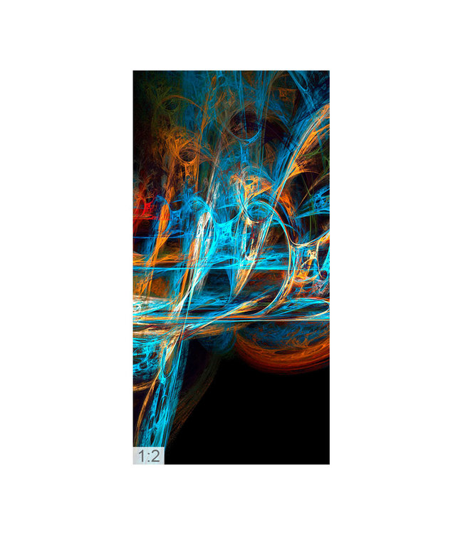 Acoustic picture  "Colour play KI" - in an elegant aluminum frame