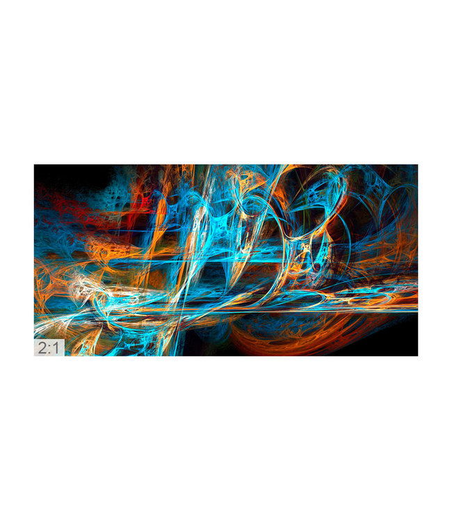 Acoustic picture  "Colour play KI" - in an elegant aluminum frame