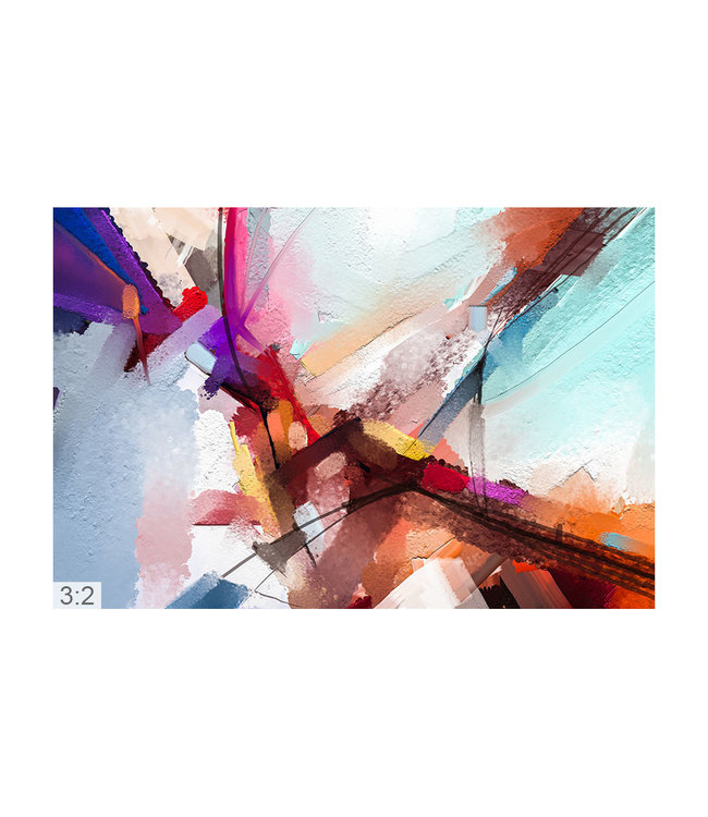 Akustiske bilde  "Abstract Art 4" - i en elegant aluminiumsramme