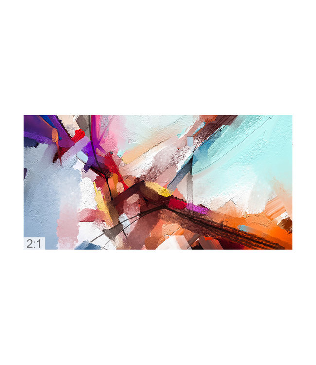 Acoustic Picture "Abstract Art 4" - in an elegant aluminum frame