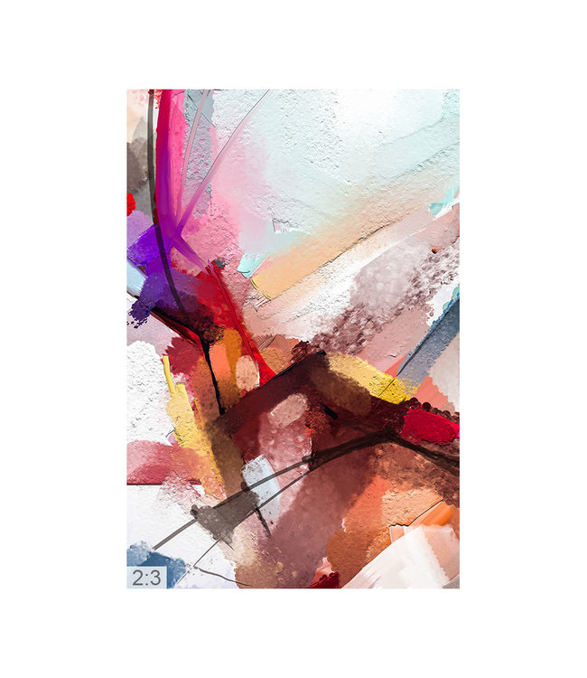 Akustiske bilde  "Abstract Art 4" - i en elegant aluminiumsramme