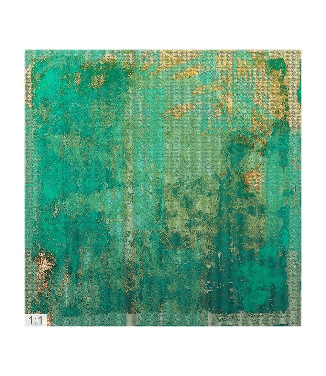 Akustisk bilde  "Art Green" - i en elegant aluminiumsramme