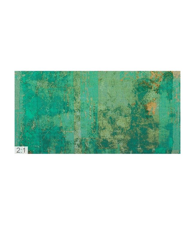 Acoustic picture "Art Green" - in an elegant aluminum frame