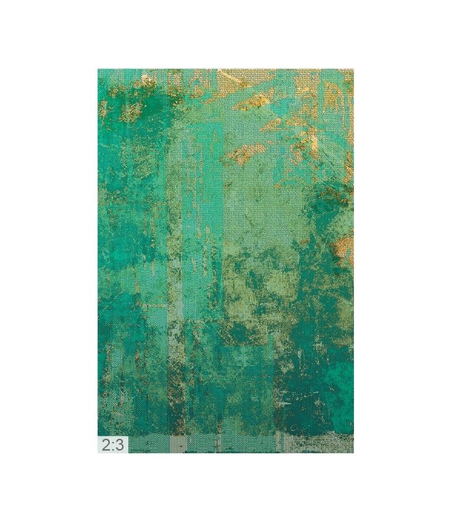 Akustikbild "Art Green" – in einem eleganten Aluminiumrahmen