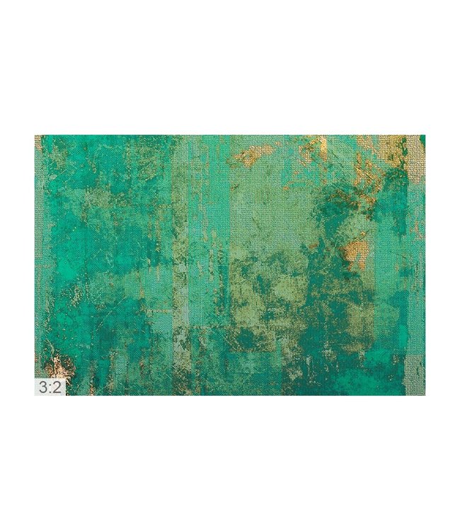 Akustikbild "Art Green" – in einem eleganten Aluminiumrahmen