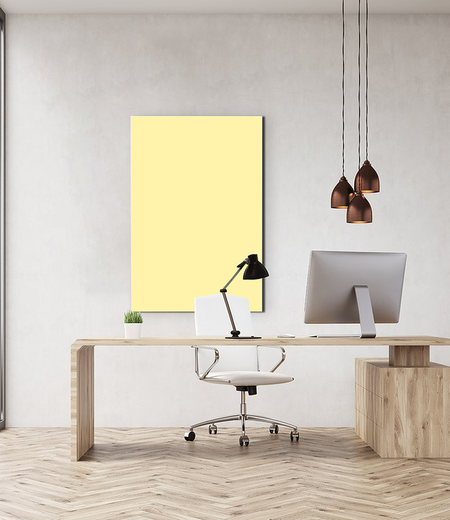 Akustisk bilde "sonnengelb 1205 ec"" - i en elegant aluminiumsramme