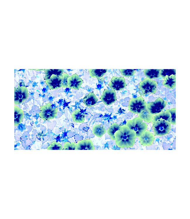 Akustikbild "Asiatische Lilie" - in einem eleganten Aluminiumrahmen