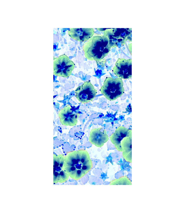 Acoustic picture "Asiatische Lilie" - in an elegant aluminum frame -