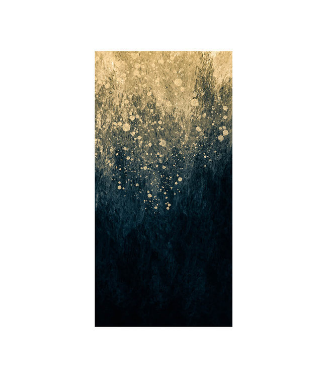 Akustisk bilde  "Golden Splash"- i en elegant aluminiumsramme