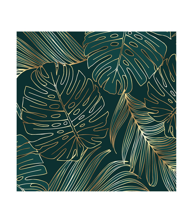 Akustisk bilde "Golden  leaf"- i en elegant aluminiumsramme