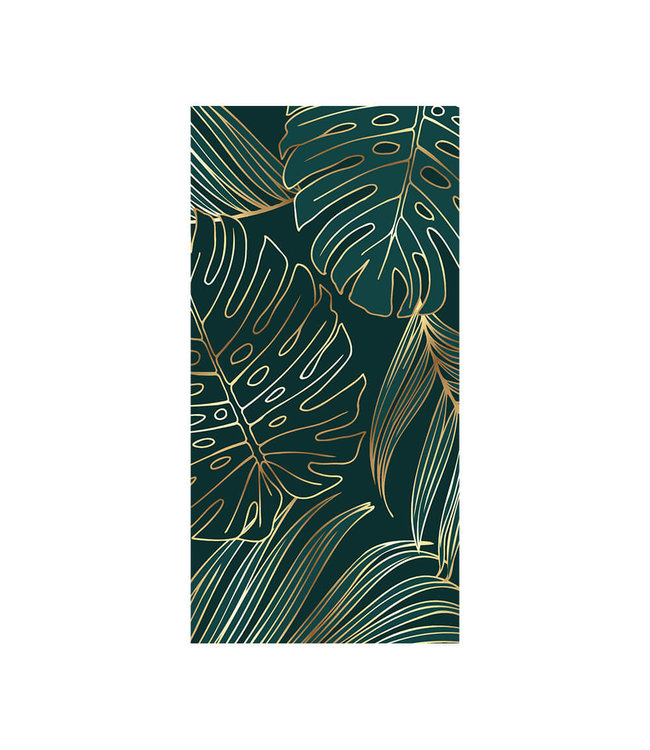 Akustikbild "Golden  leaf"- in einem eleganten Aluminiumrahmen