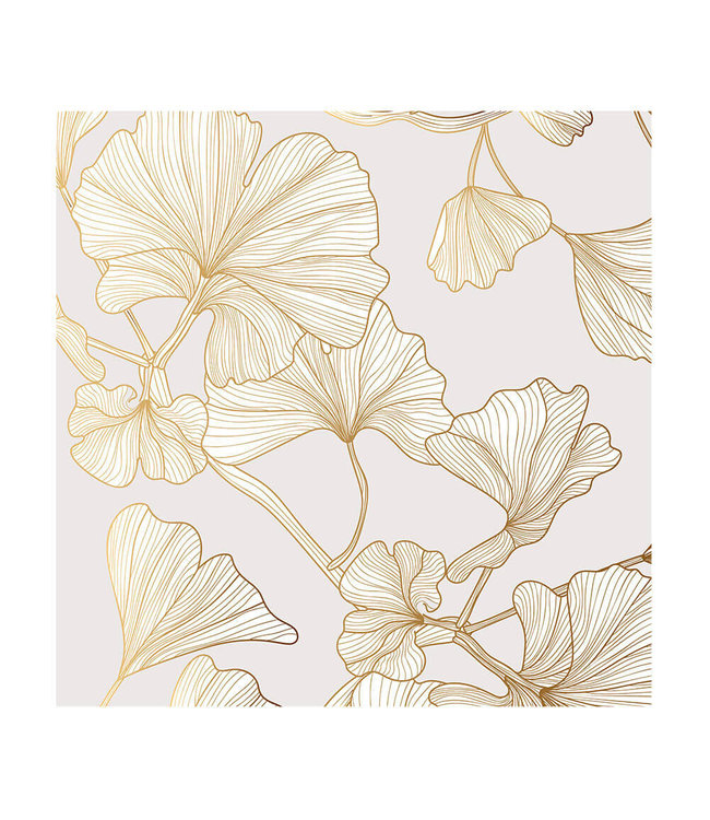 Akustisk bilde "Golden Flower"- i en elegant aluminiumsramme