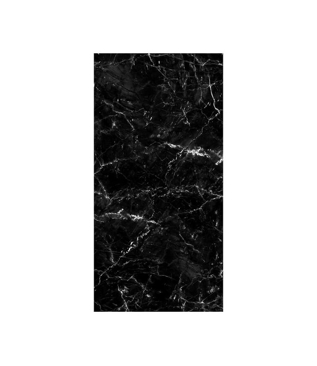 Akustikbild "Black Marble"- in einem eleganten Aluminiumrahmen