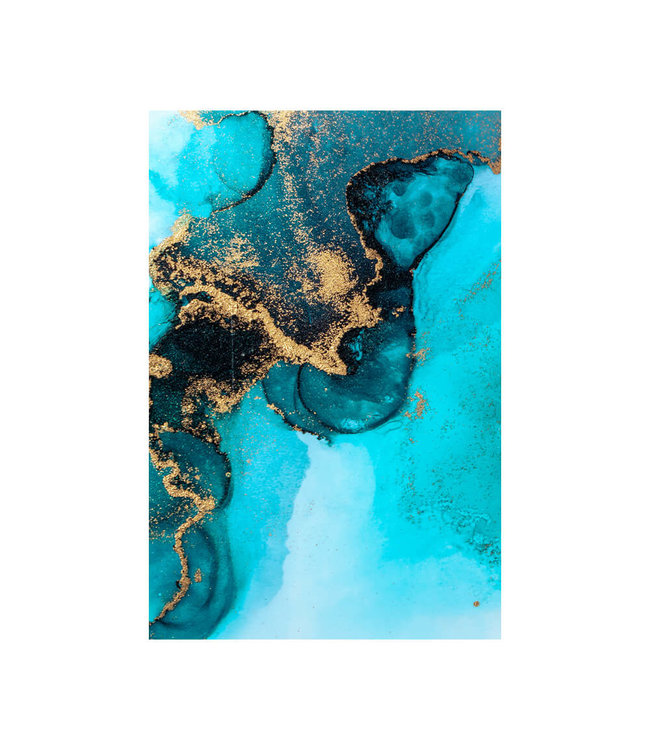 Acoustic picture "Marble liquid ink"- in an elegant aluminum frame