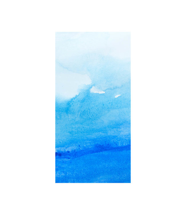 Acoustic picture "Watercolor blue"- in an elegant aluminum frame