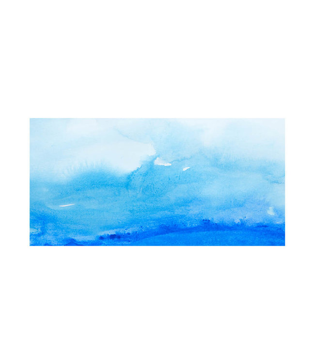 Akustisk bilde "Watercolor blue" - i en elegant aluminiumsramme