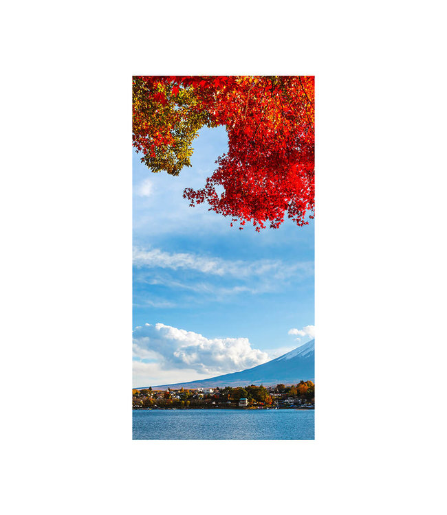Akustisk bilde"Fuji in Autumn" - i en elegant aluminiumsramme