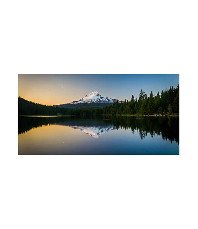Acoustic picture "Mount Hood"- in an elegant aluminum frame