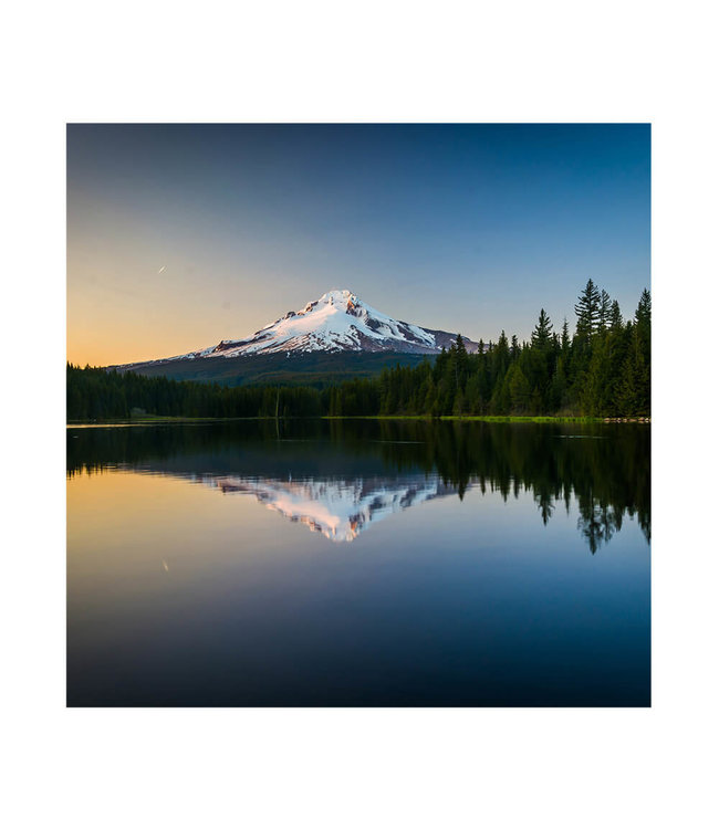 Akustikbild "Mount Hood"- in einem eleganten Aluminiumrahmen