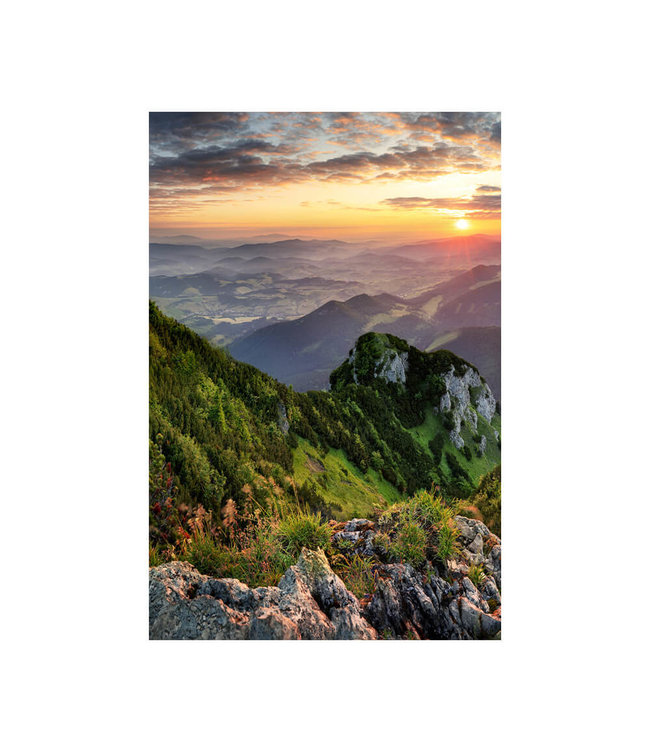 Akustisk bilde "Mountain Valley" - i en elegant aluminiumsramme