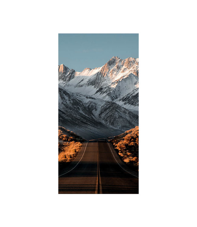 Acoustic picture"Road toward mountains"- in an elegant aluminum frame