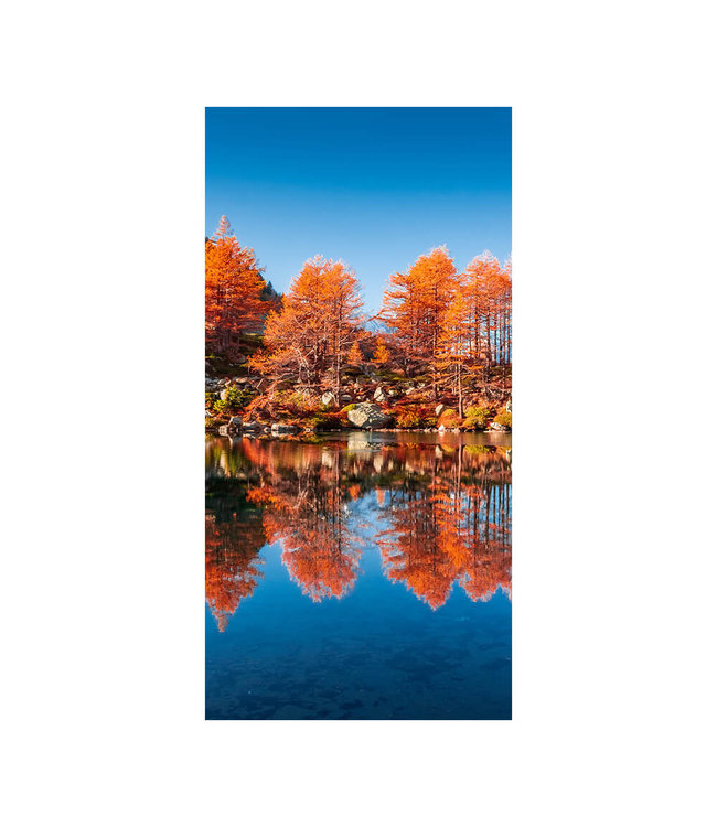 Akustisk bilde "Lake arpy reflections" - i en elegant aluminiumsramme