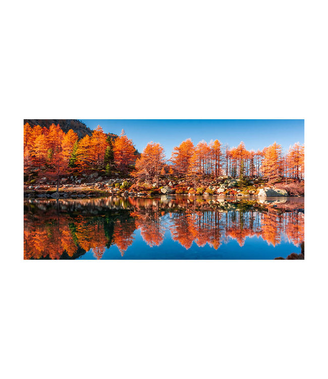 Akustikbild "Lake arpy reflections"- in einem eleganten Aluminiumrahmen