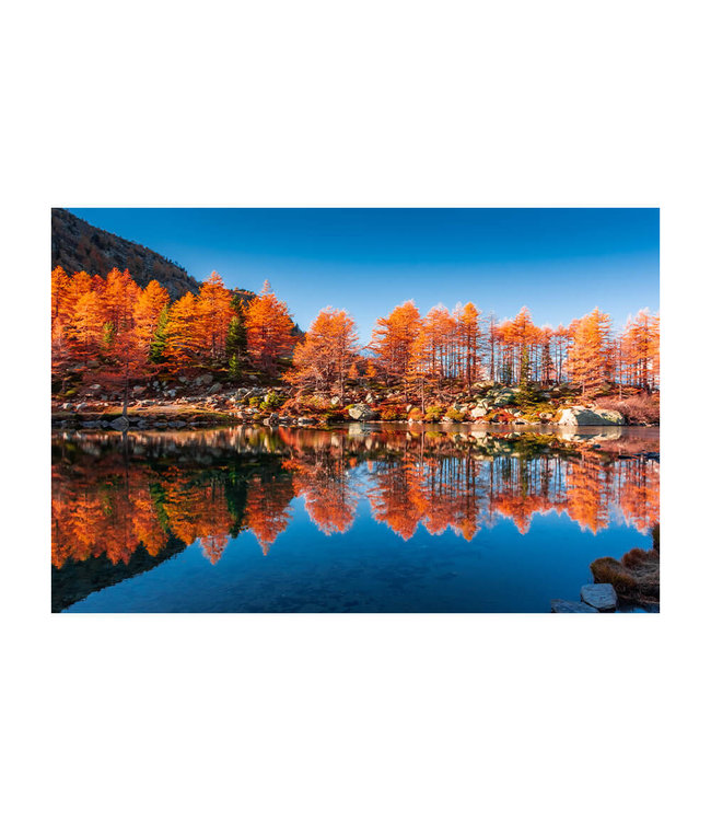 Akustisk bilde "Lake arpy reflections" - i en elegant aluminiumsramme