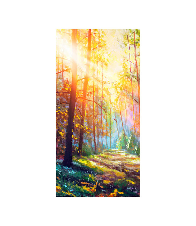 Acoustic picture "Autumn Forest" - in an elegant aluminum frame