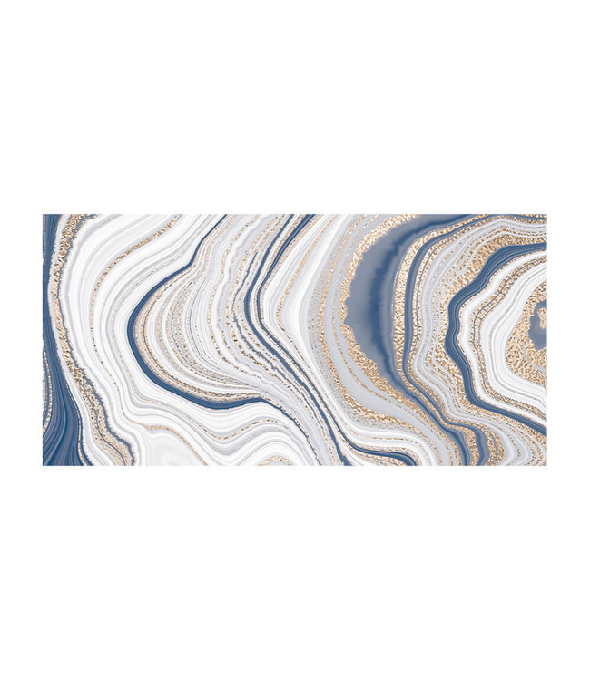 Acoustic picture "Marble Design" - in an elegant aluminum frame