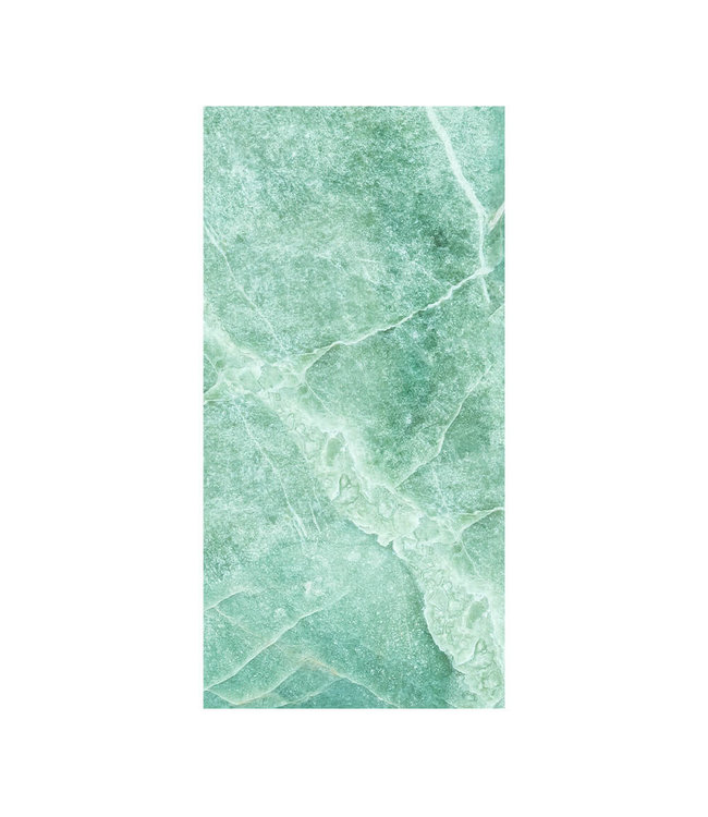 Akustisk bilde "Green marble"- i en elegant aluminiumsramme