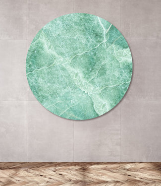 Rundes  Akustikbild  "Green marble"
