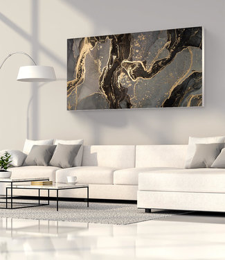 Akustisk bilde "Black and Gold marble"