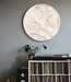 Rundt akustisk bilde  "Beige marble"