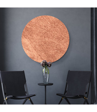 Round acoustic picture  "copper metallic"