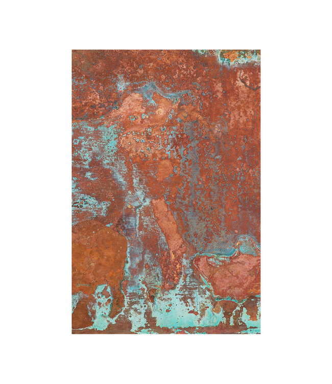 Akustikbild "Copper texture" - in einem eleganten Aluminiumrahmen