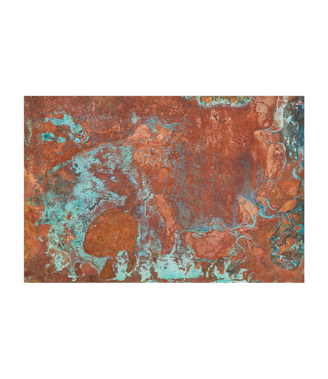 Akustikbild "Copper texture" - in einem eleganten Aluminiumrahmen