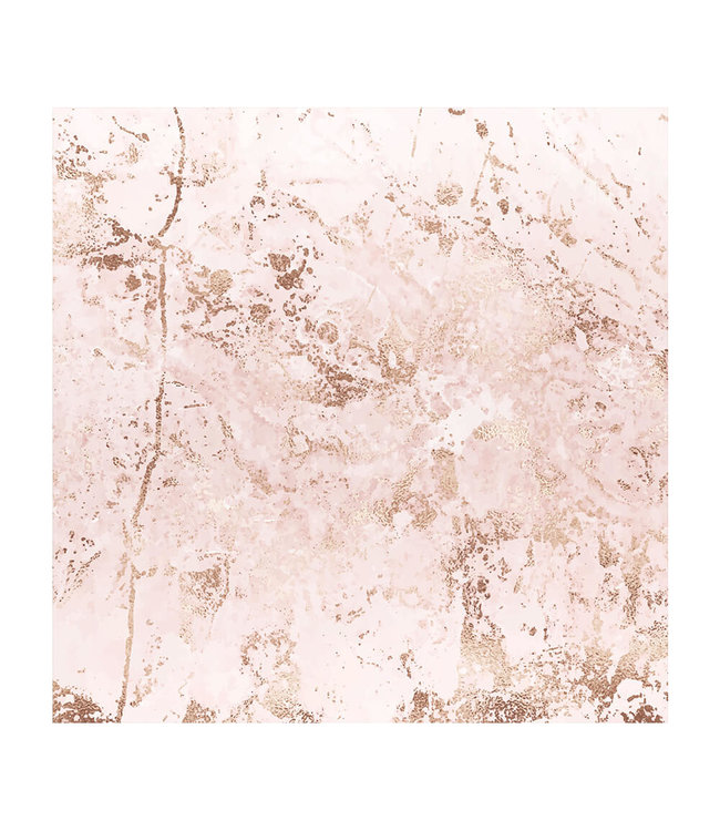 Akustisk bilde "Rosegold Marble" - i en elegant aluminiumsramme