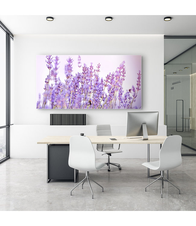 Acoustic picture "Lavender Flower"- in an elegant aluminum frame