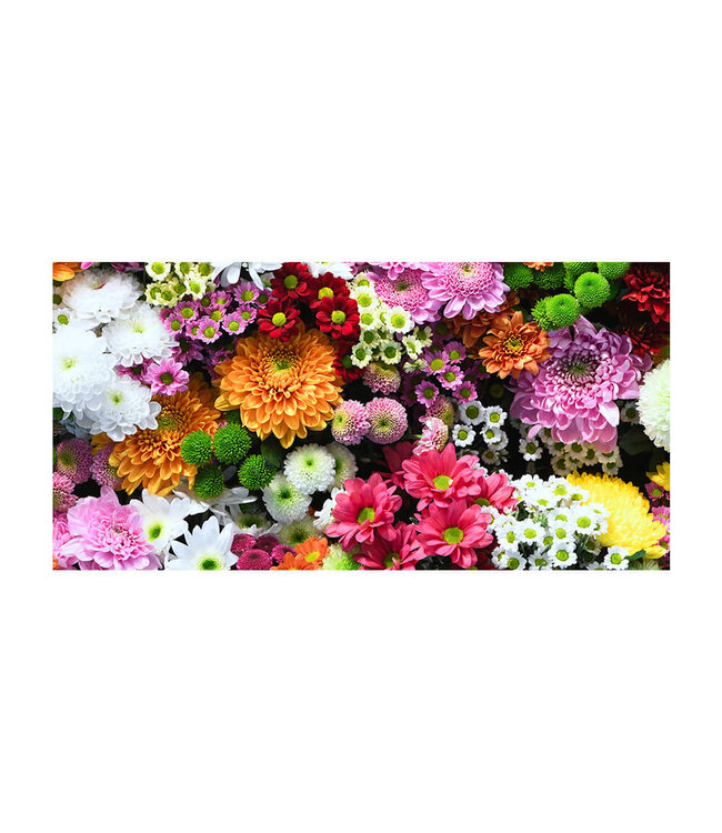 Akustisk bilde "Flower wall" i en elegant aluminiumsramme